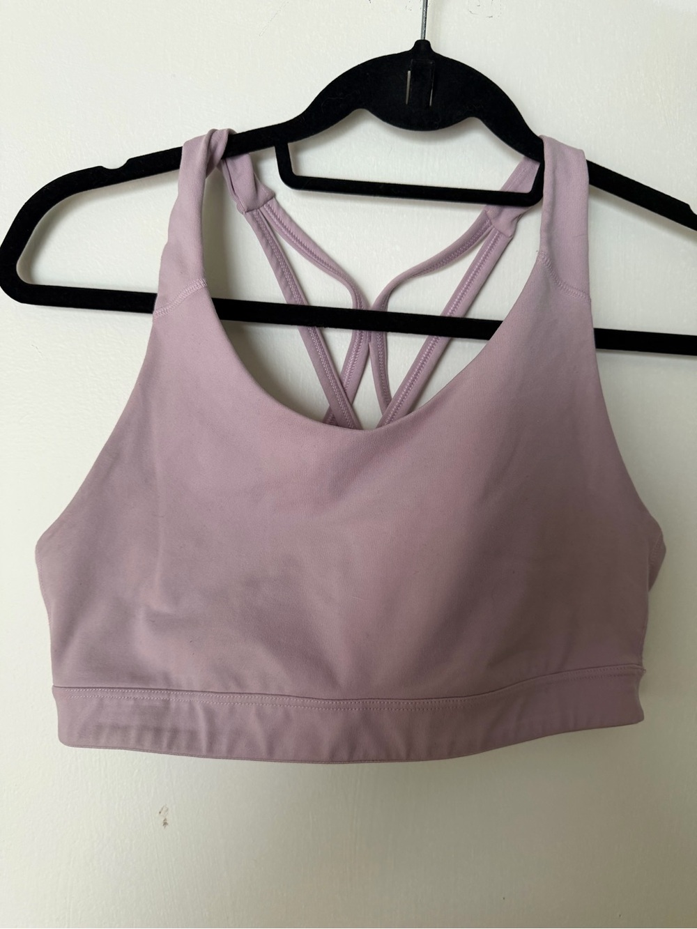 Old Navy Light Lavender Strappy-Back Sports Bra